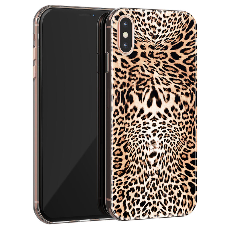 Leuke Telefoonhoesjes iPhone XS Max siliconen hoesje - Wild animal