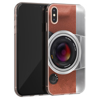 Leuke Telefoonhoesjes iPhone XS Max siliconen hoesje - Vintage camera