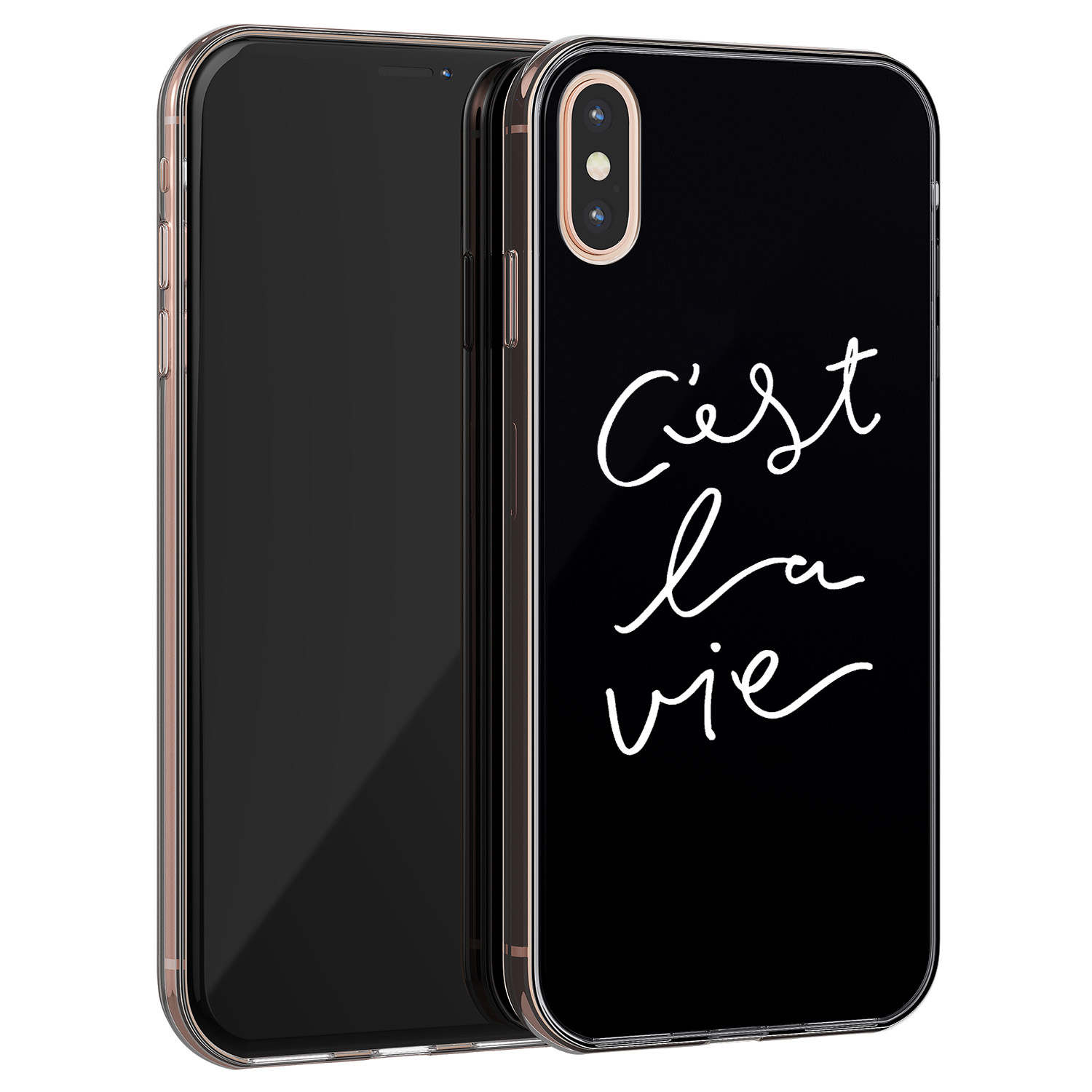 Leuke Telefoonhoesjes iPhone XS Max siliconen hoesje - C'est la vie