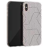 Leuke Telefoonhoesjes iPhone XS Max siliconen hoesje - Geometrisch