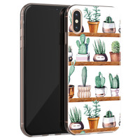 Leuke Telefoonhoesjes iPhone XS Max siliconen hoesje - Cactus