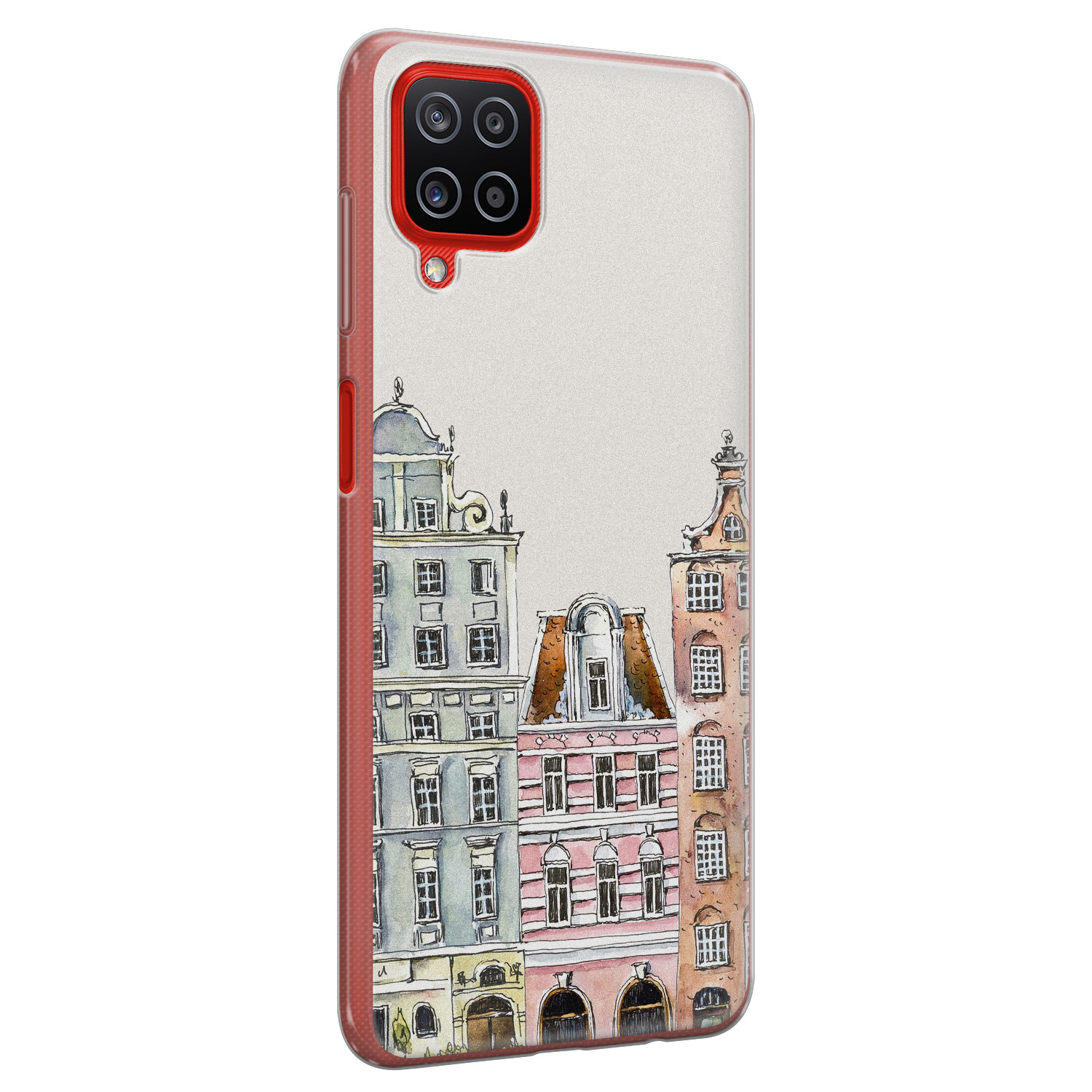 Leuke Telefoonhoesjes Samsung Galaxy A12 siliconen hoesje - Grachtenpandjes