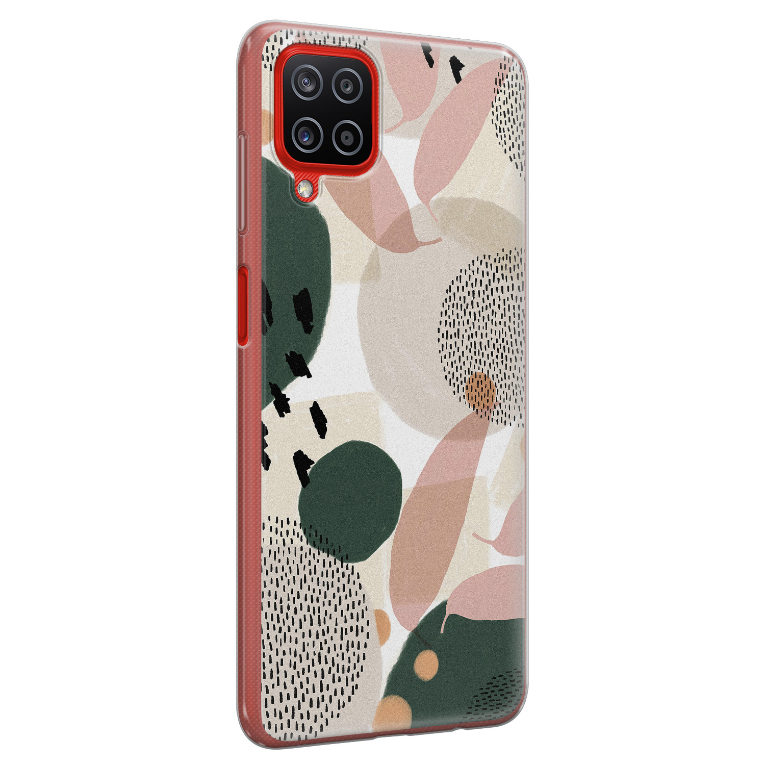 Leuke Telefoonhoesjes Samsung Galaxy A12 siliconen hoesje - Abstract print