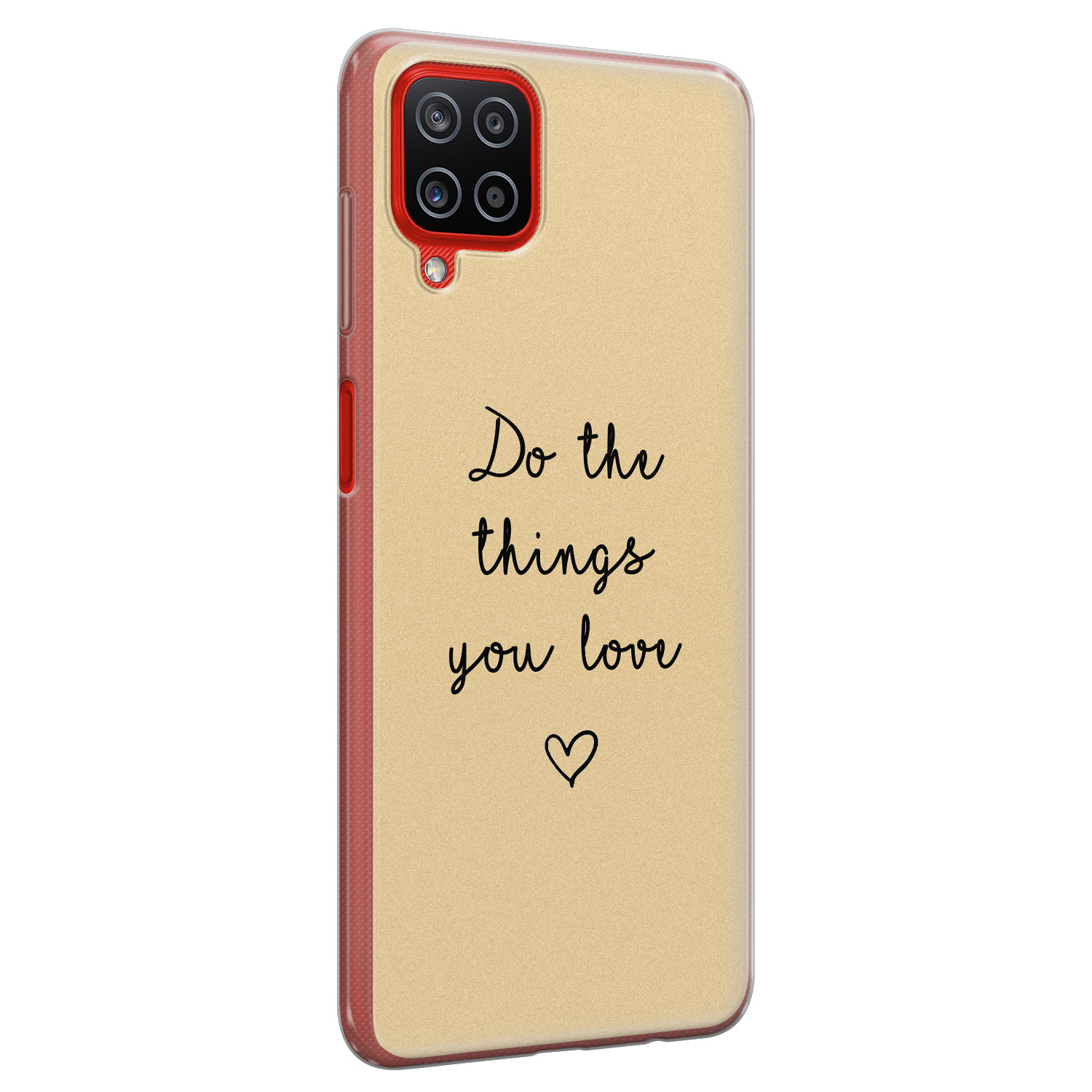 Leuke Telefoonhoesjes Samsung Galaxy A12 siliconen hoesje - Do the things you love