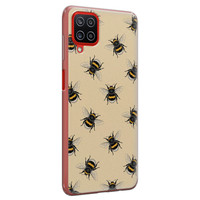 Leuke Telefoonhoesjes Samsung Galaxy A12 siliconen hoesje - Bee happy