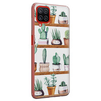 Leuke Telefoonhoesjes Samsung Galaxy A12 siliconen hoesje - Cactus