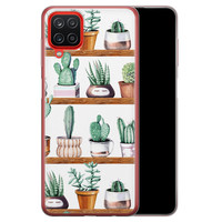 Leuke Telefoonhoesjes Samsung Galaxy A12 siliconen hoesje - Cactus