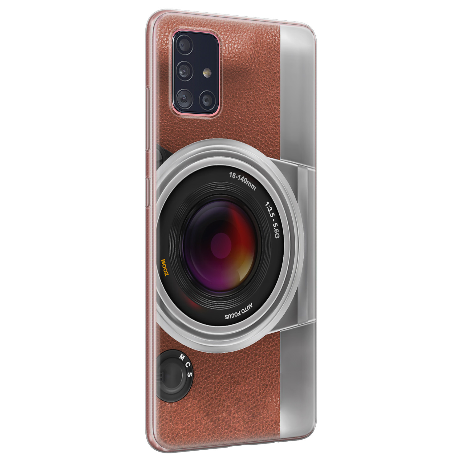 Leuke Telefoonhoesjes Samsung Galaxy A51 siliconen hoesje - Vintage camera