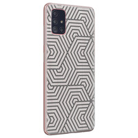 Leuke Telefoonhoesjes Samsung Galaxy A51 siliconen hoesje - Geometrisch