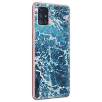 Leuke Telefoonhoesjes Samsung Galaxy A71 siliconen hoesje - Ocean blue