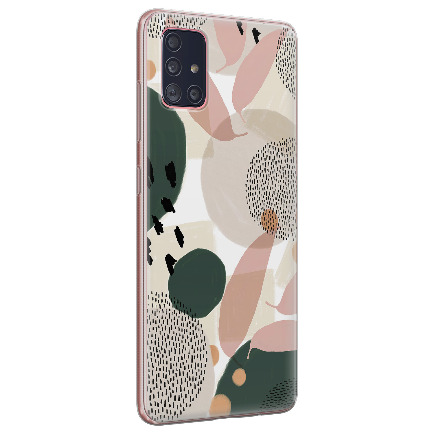 Leuke Telefoonhoesjes Samsung Galaxy A71 siliconen hoesje - Abstract print