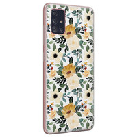 Leuke Telefoonhoesjes Samsung Galaxy A71 siliconen hoesje - Lovely flower