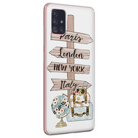 Leuke Telefoonhoesjes Samsung Galaxy A71 siliconen hoesje - Where to go next