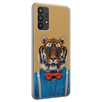 Leuke Telefoonhoesjes Samsung Galaxy A32 4G siliconen hoesje - Tijger hipster