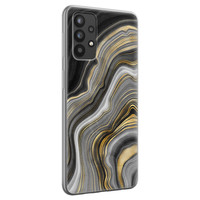 Leuke Telefoonhoesjes Samsung Galaxy A32 4G siliconen hoesje - Golden agate