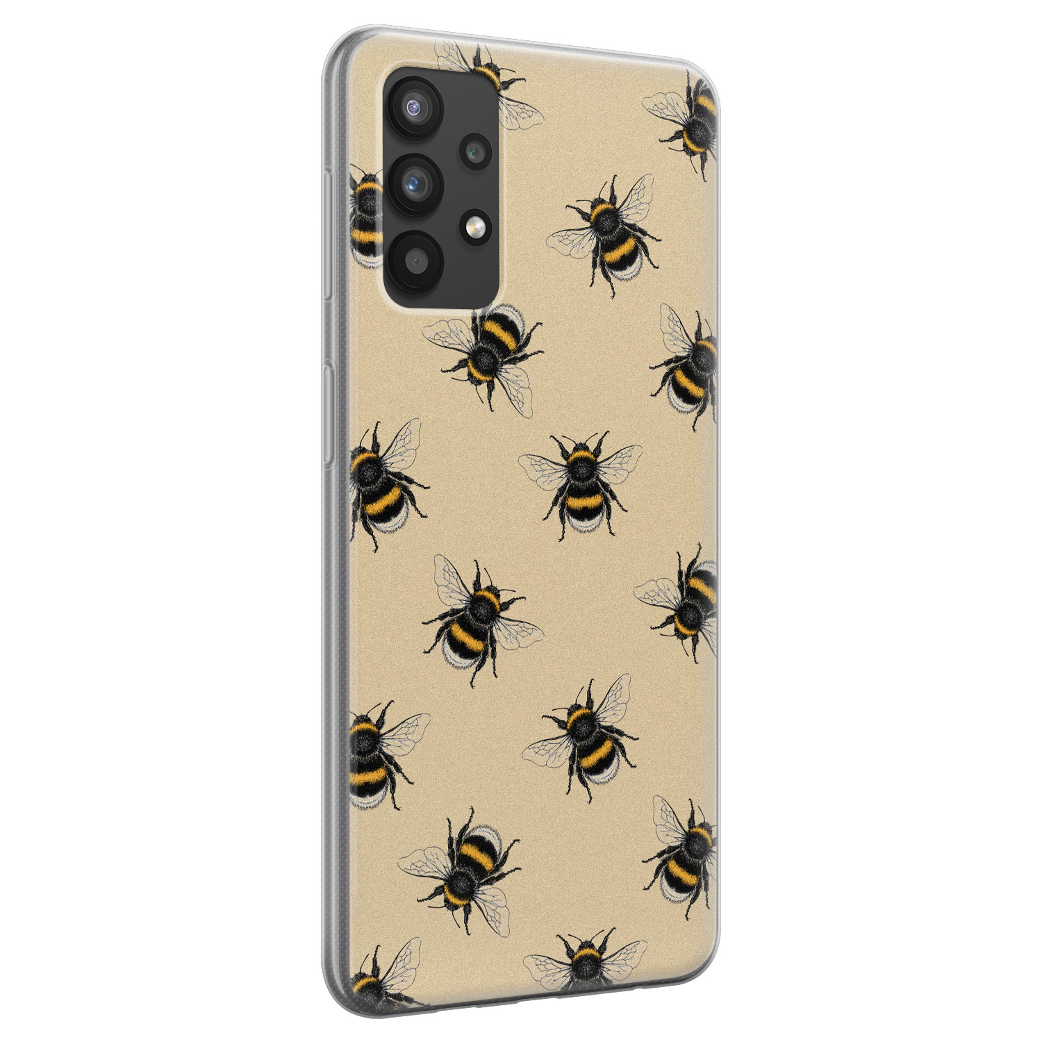 Leuke Telefoonhoesjes Samsung Galaxy A32 4G siliconen hoesje - Bee happy