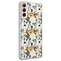 Leuke Telefoonhoesjes Samsung Galaxy S21 siliconen hoesje - Lovely flower