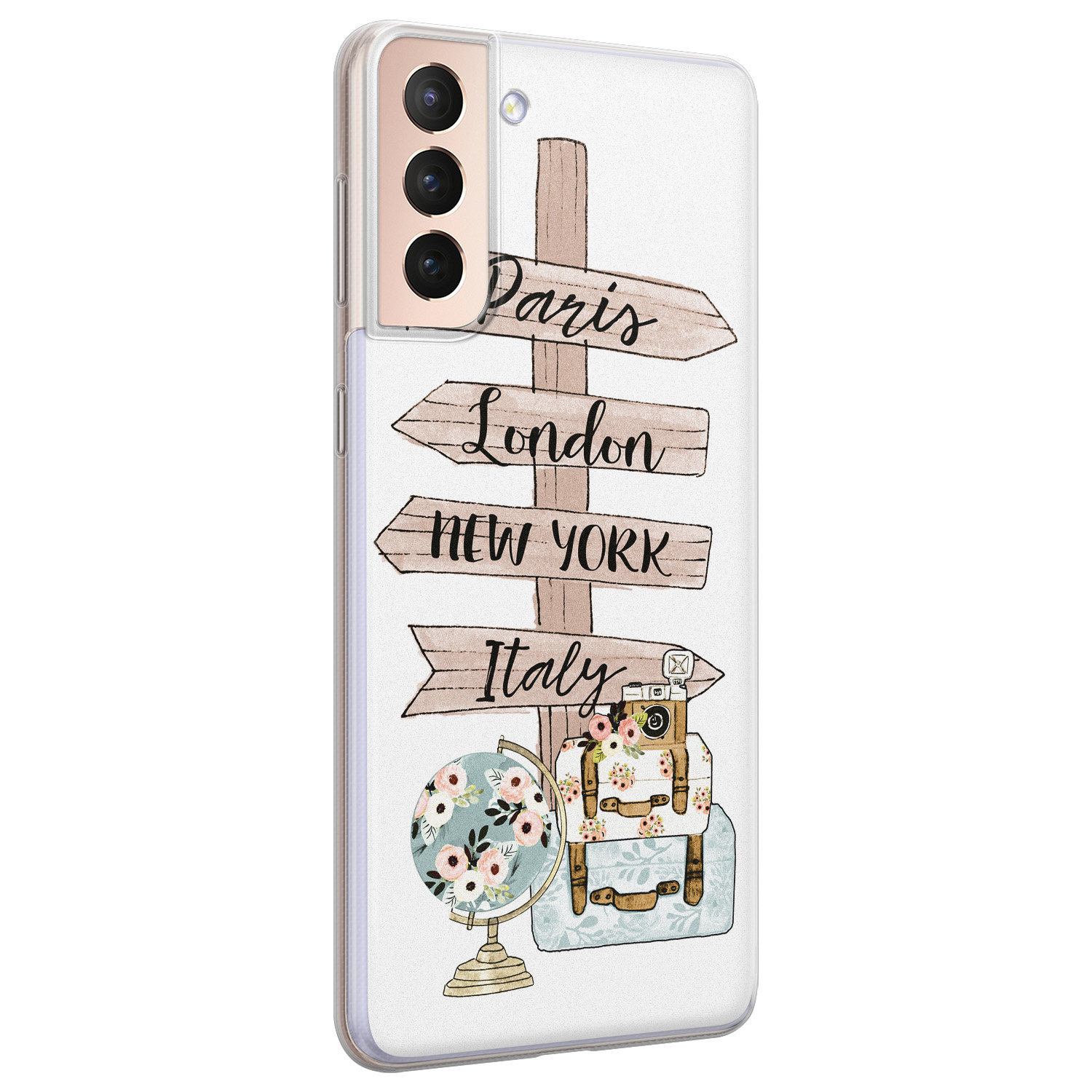 Leuke Telefoonhoesjes Samsung Galaxy S21 siliconen hoesje - Where to go next