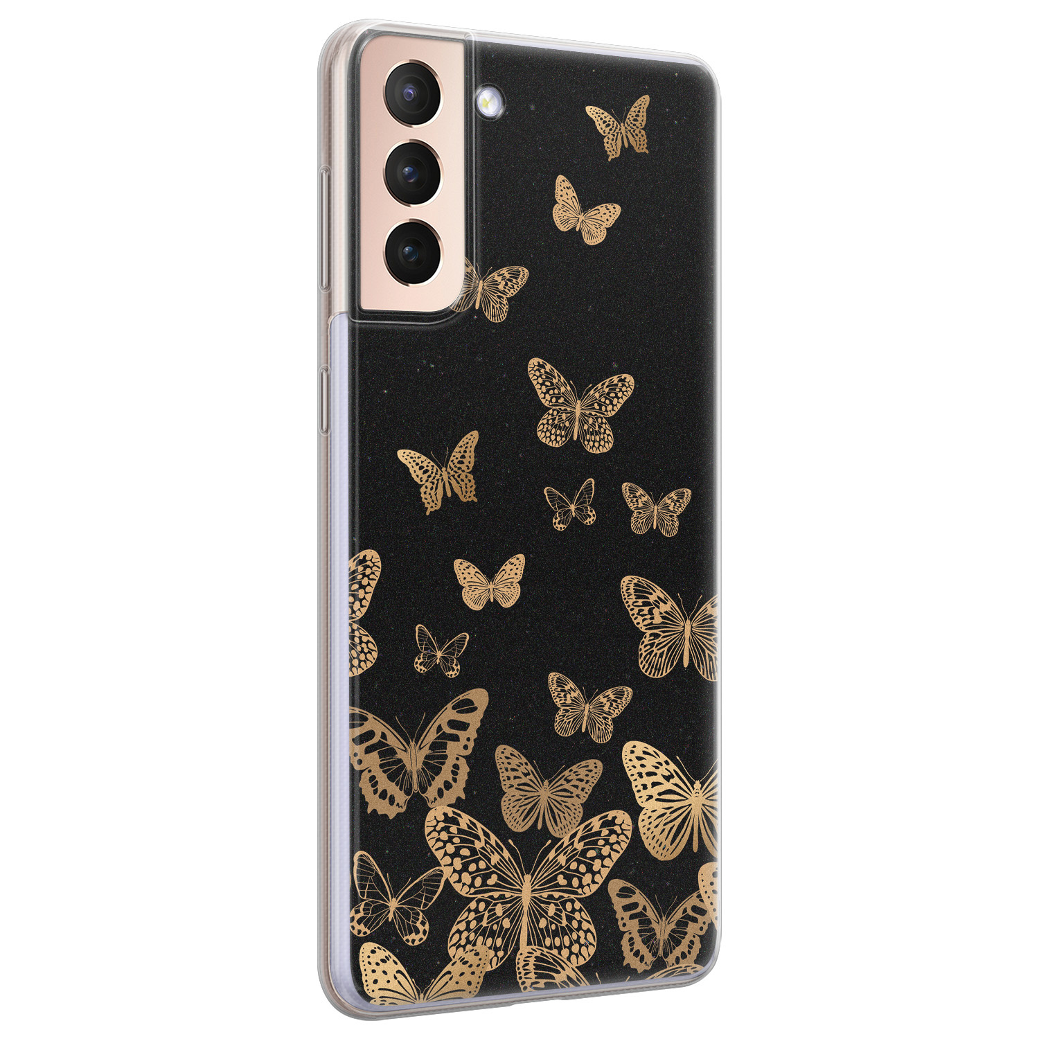 Leuke Telefoonhoesjes Samsung Galaxy S21 siliconen hoesje - Vlinders