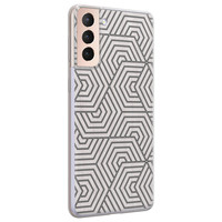 Leuke Telefoonhoesjes Samsung Galaxy S21 siliconen hoesje - Geometrisch