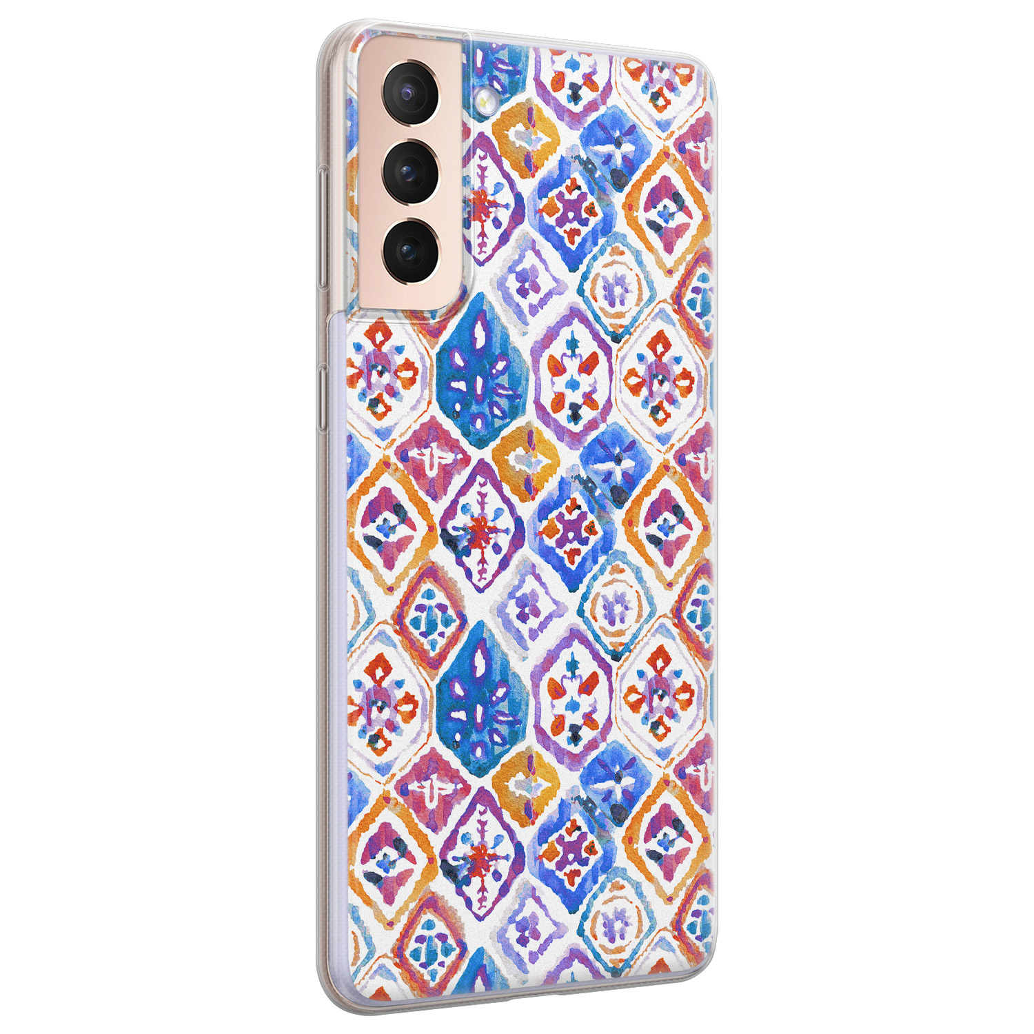 Leuke Telefoonhoesjes Samsung Galaxy S21 siliconen hoesje - Boho vibe