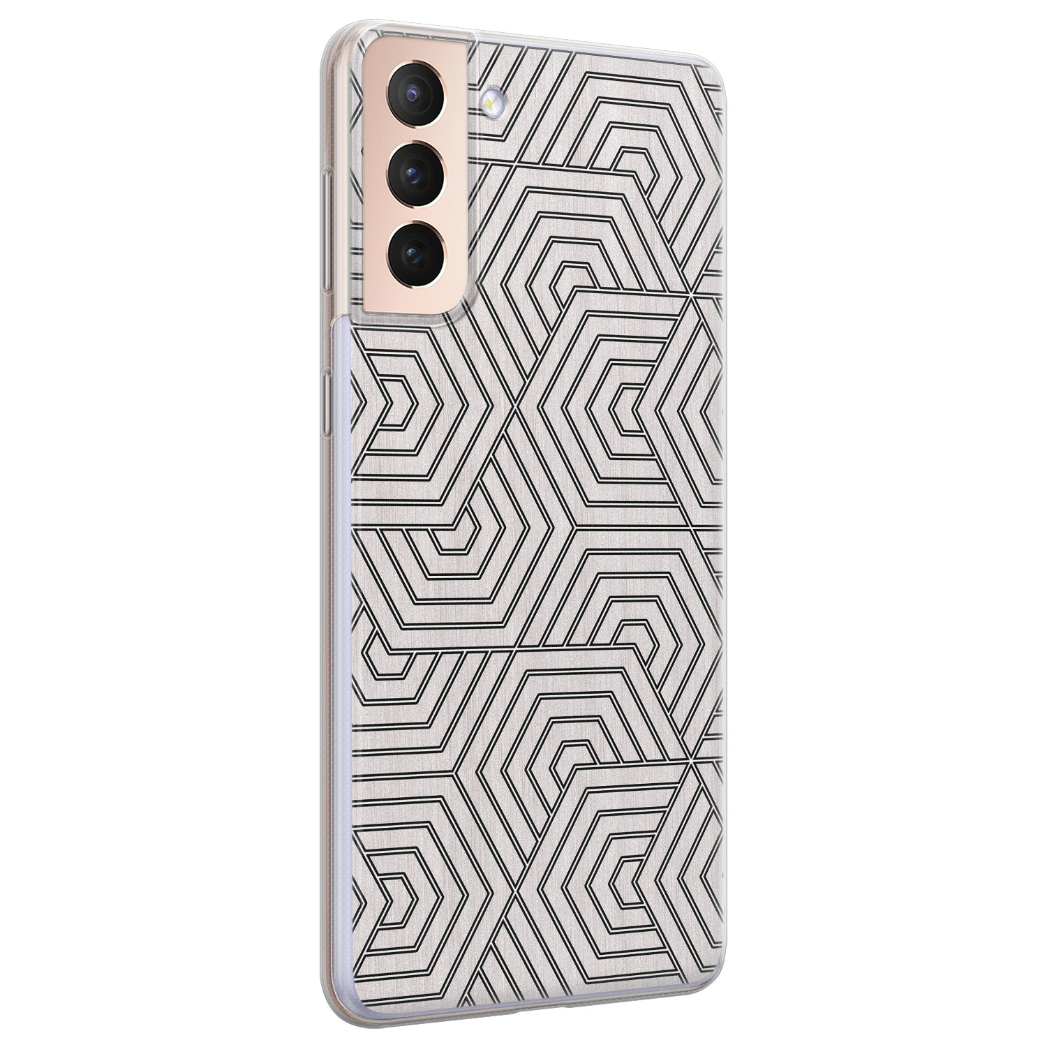 Leuke Telefoonhoesjes Samsung Galaxy S21 Plus siliconen hoesje - Geometrisch