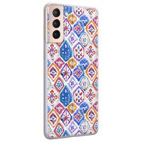 Leuke Telefoonhoesjes Samsung Galaxy S21 Plus siliconen hoesje - Boho vibe