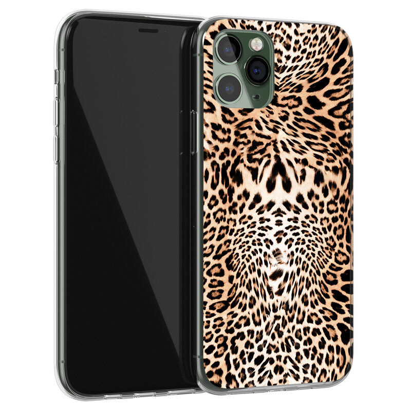 Leuke Telefoonhoesjes iPhone 11 Pro siliconen hoesje - Wild animal