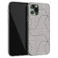 Leuke Telefoonhoesjes iPhone 11 Pro siliconen hoesje - Geometrisch