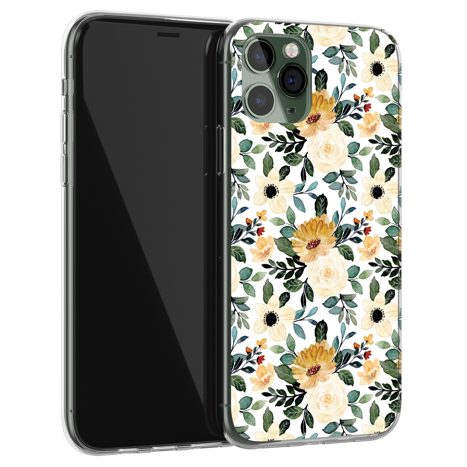 Leuke Telefoonhoesjes iPhone 11 Pro Max siliconen hoesje - Lovely flower