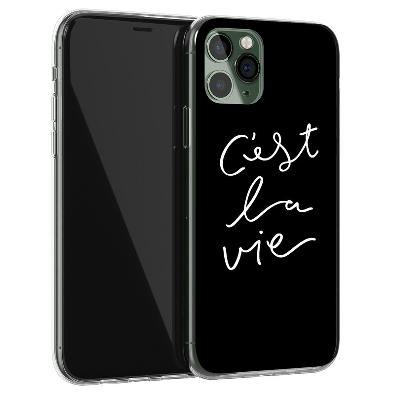 Leuke Telefoonhoesjes iPhone 11 Pro Max siliconen hoesje - C'est la vie