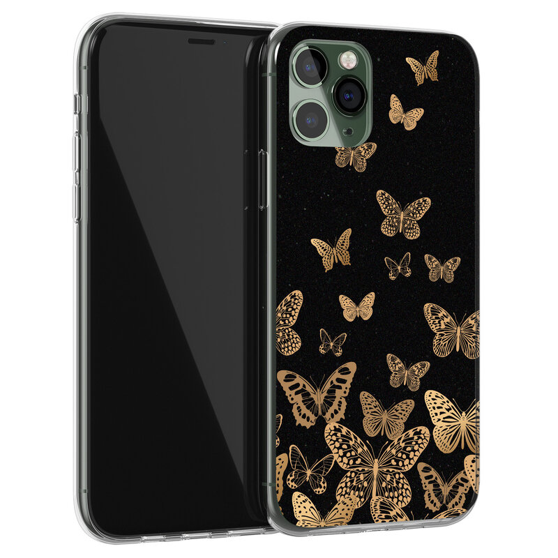 Leuke Telefoonhoesjes iPhone 11 Pro Max siliconen hoesje - Vlinders
