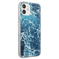 Leuke Telefoonhoesjes iPhone 12 siliconen hoesje - Ocean blue