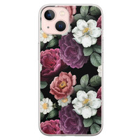 Leuke Telefoonhoesjes iPhone 13 siliconen hoesje - Bloemenliefde