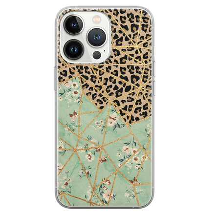 Luipaard flower print