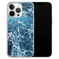 Leuke Telefoonhoesjes iPhone 13 Pro siliconen hoesje - Ocean blue