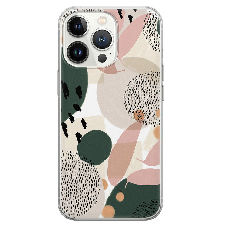 Leuke Telefoonhoesjes iPhone 13 Pro siliconen hoesje - Abstract print