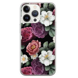 Leuke Telefoonhoesjes iPhone 13 Pro siliconen hoesje - Bloemenliefde