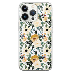 Leuke Telefoonhoesjes iPhone 13 Pro siliconen hoesje - Lovely flower