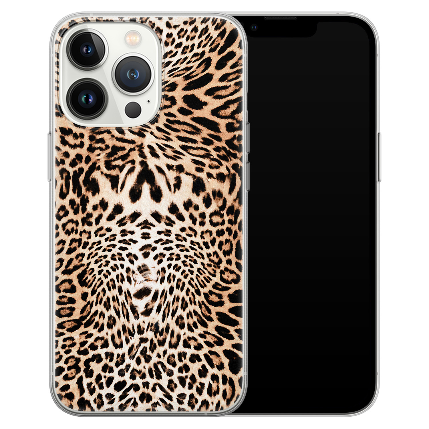 Leuke Telefoonhoesjes iPhone 13 Pro siliconen hoesje - Wild animal