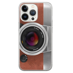Leuke Telefoonhoesjes iPhone 13 Pro siliconen hoesje - Vintage camera