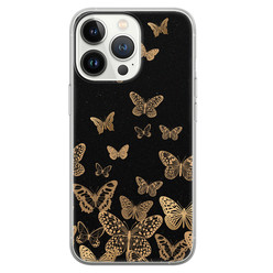 Leuke Telefoonhoesjes iPhone 13 Pro siliconen hoesje - Vlinders