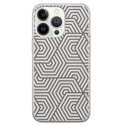 Leuke Telefoonhoesjes iPhone 13 Pro siliconen hoesje - Geometrisch