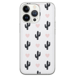 Leuke Telefoonhoesjes iPhone 13 Pro siliconen hoesje - Cactus