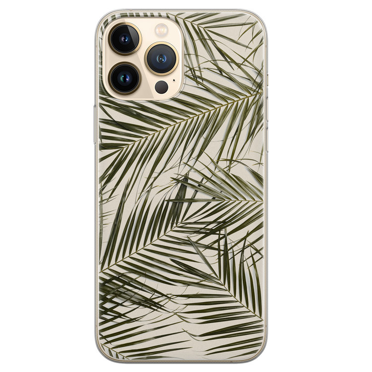 Leuke Telefoonhoesjes iPhone 13 Pro Max siliconen hoesje - Leave me alone