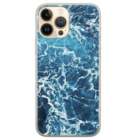 Leuke Telefoonhoesjes iPhone 13 Pro Max siliconen hoesje - Ocean blue