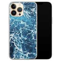 Leuke Telefoonhoesjes iPhone 13 Pro Max siliconen hoesje - Ocean blue