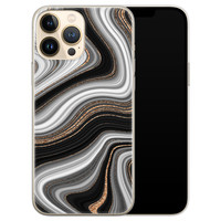 Leuke Telefoonhoesjes iPhone 13 Pro Max siliconen hoesje - Abstract waves
