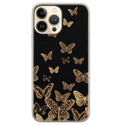 Leuke Telefoonhoesjes iPhone 13 Pro Max siliconen hoesje - Vlinders