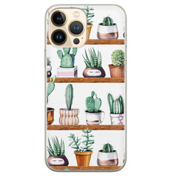 Leuke Telefoonhoesjes iPhone 13 Pro Max siliconen hoesje - Cactus